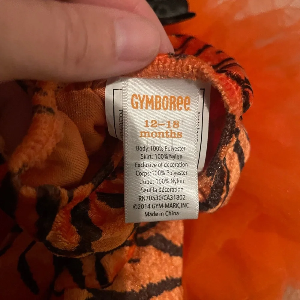 Tiger leotard‎ tutu 12-18 month